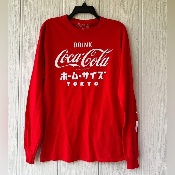 Coca Cola Tops - Unisex Coca Cola Long Sleeve T-Shirt